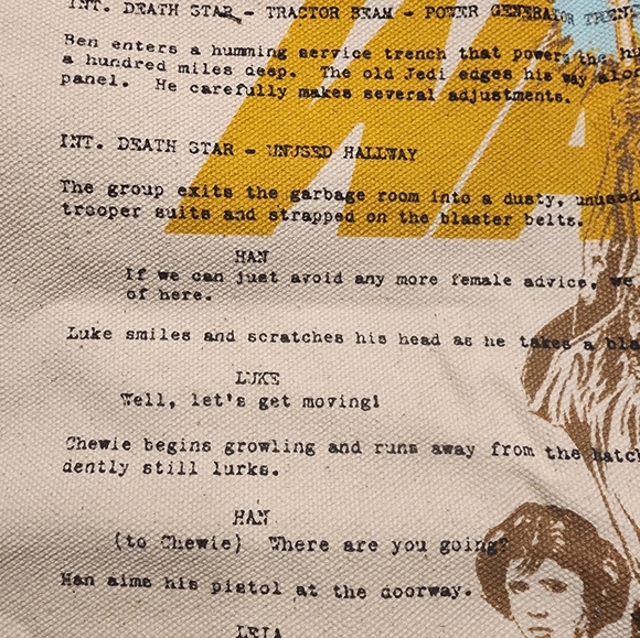 Star Wars Luke And Princess Leia Canvas Tote Bag - Picture 13 of 14